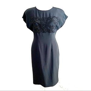 PATRICK silk beaded cocktail dress